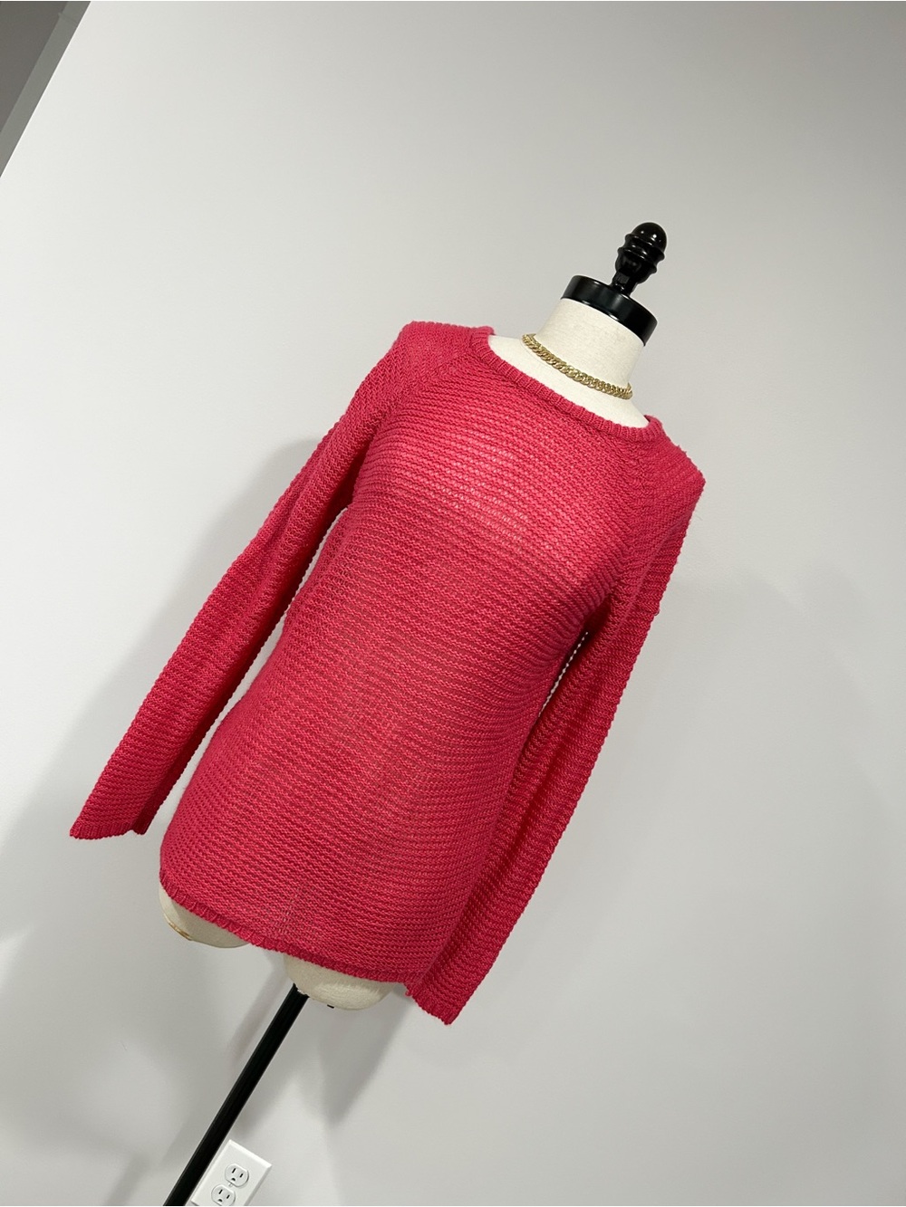 Cotton On Raspberry Crewneck Ribbed Sweater